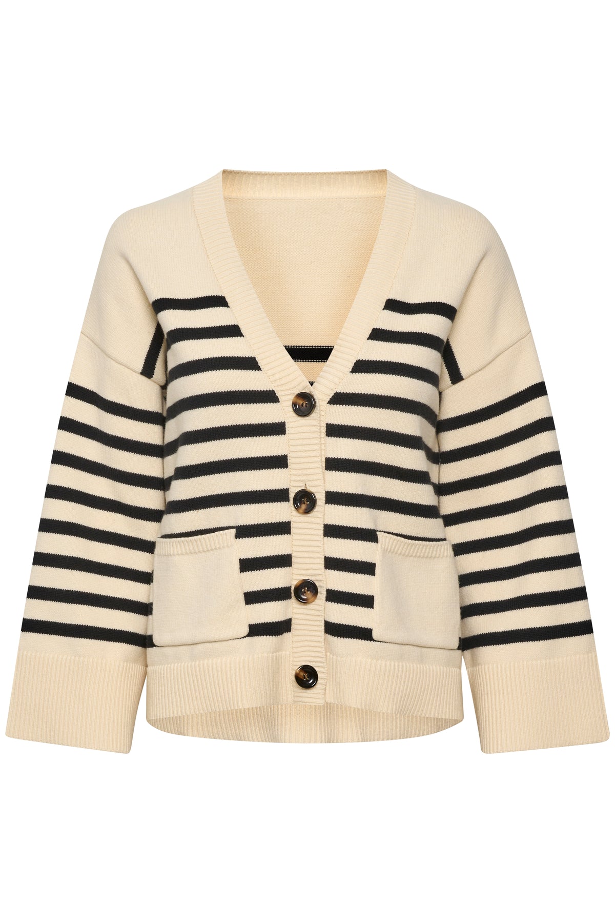 EmblaGZ Cardigan - Black/Off White