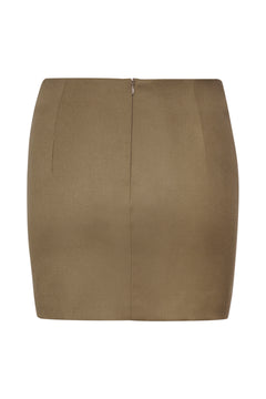 PaulaGZ MW Mini Skirt - Walnut
