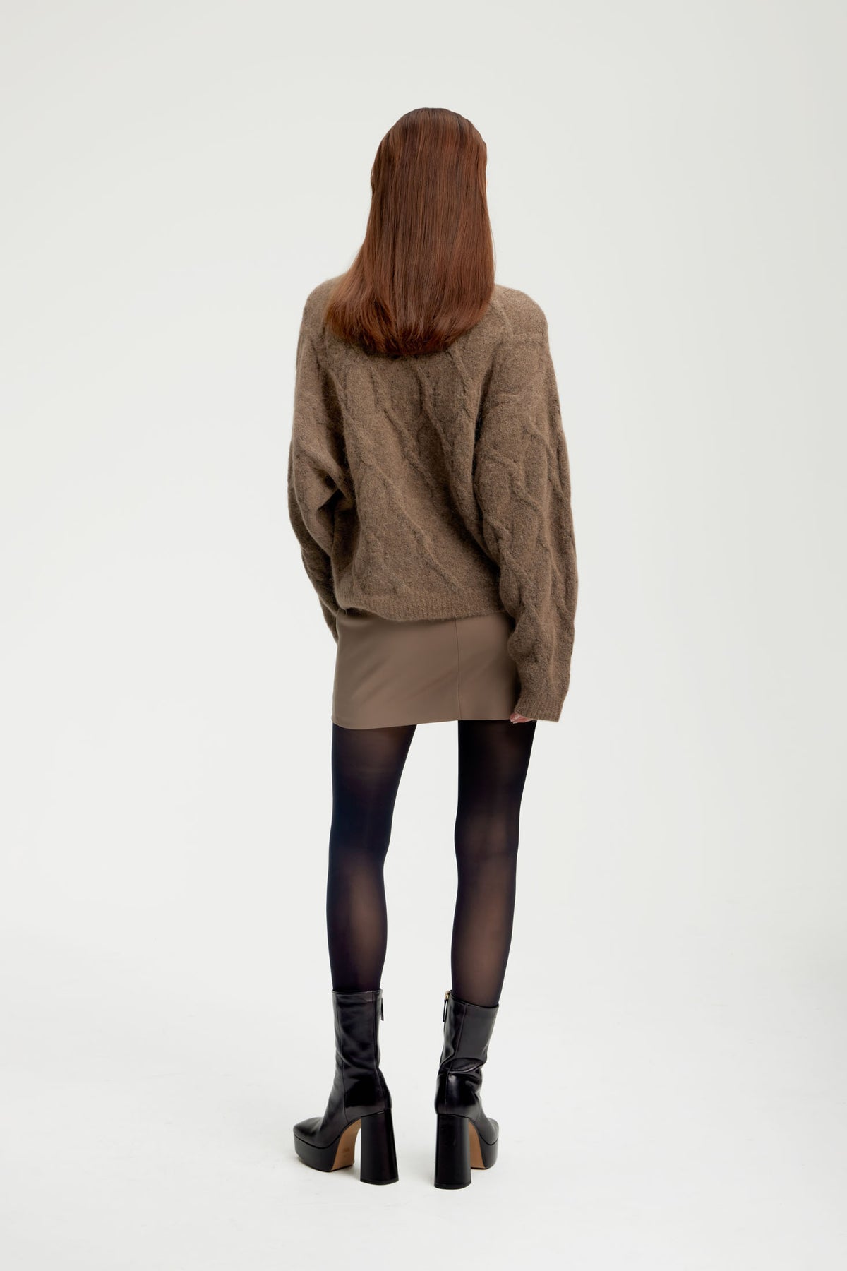 PaulaGZ MW Mini Skirt - Walnut