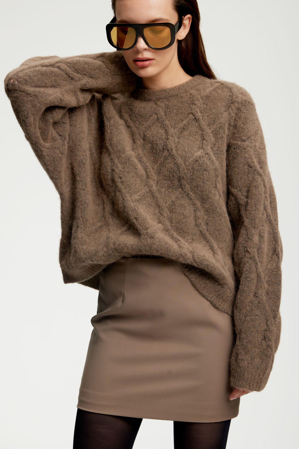 PaulaGZ MW Mini Skirt - Walnut