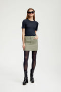 CinnaGZ MW Mini Skirt - Minced Herb Check