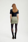 CinnaGZ MW Mini Skirt - Minced Herb Check