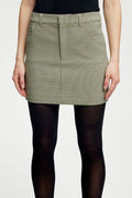 CinnaGZ MW Mini Skirt - Minced Herb Check