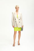 PaulaGZ Linen Blazer - Ancient Scroll