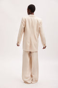 PaulaGZ Linen Blazer - Ancient Scroll