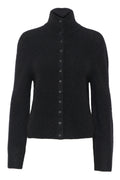 AlphaGZ High Neck Cardigan - Black