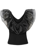 MistGZ Sl Frill Top - Black