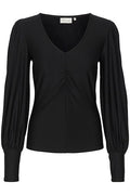 RifaGZ V-Neck Blouse - Black