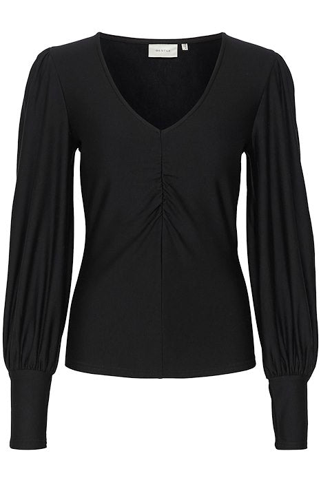 RifaGZ V-Neck Blouse - Black