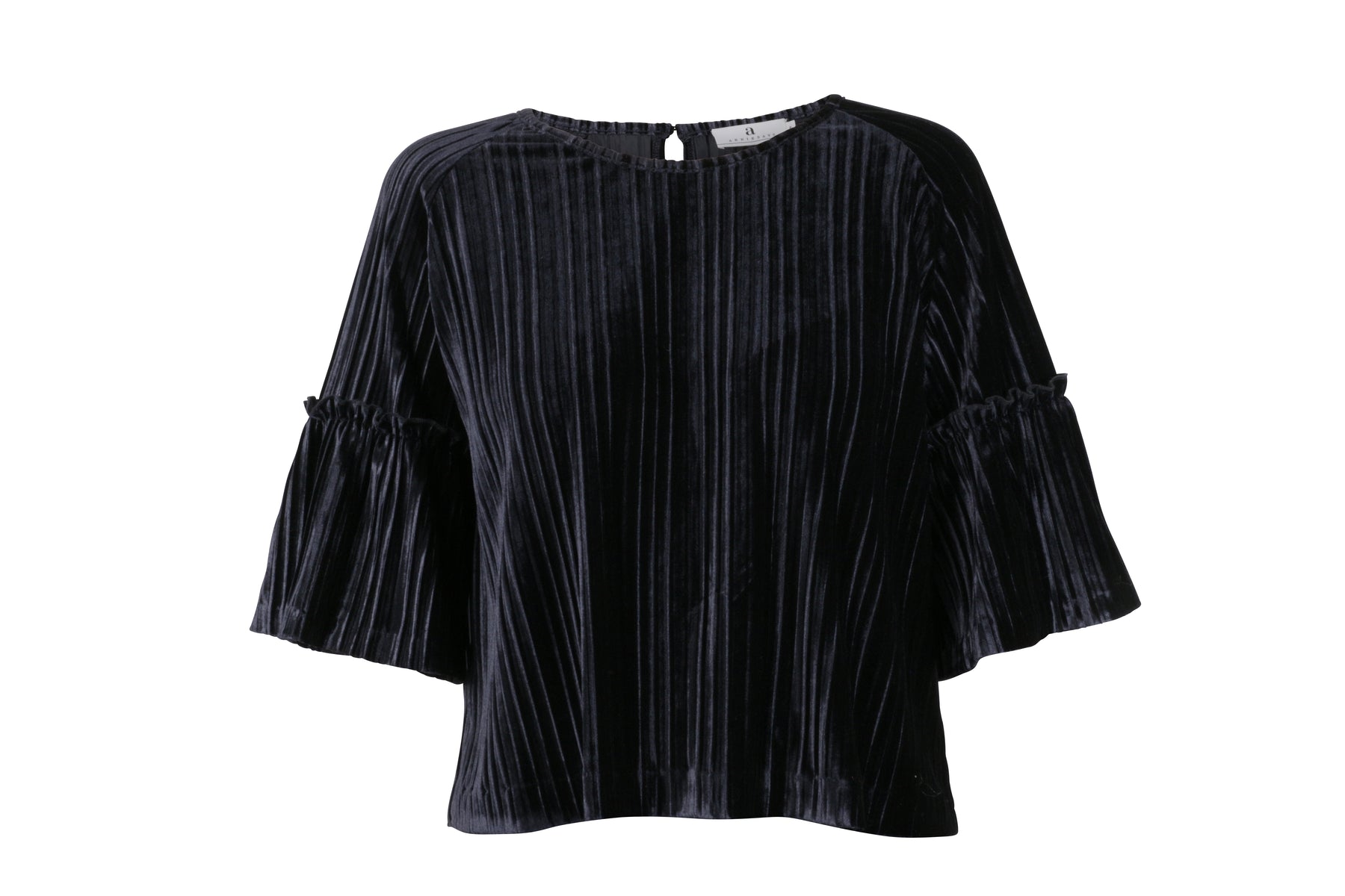 Marine Arniesays: Halcyon Velvet Pleat Topp - ArnieSays - Bluser & Skjorter - VILLOID.no