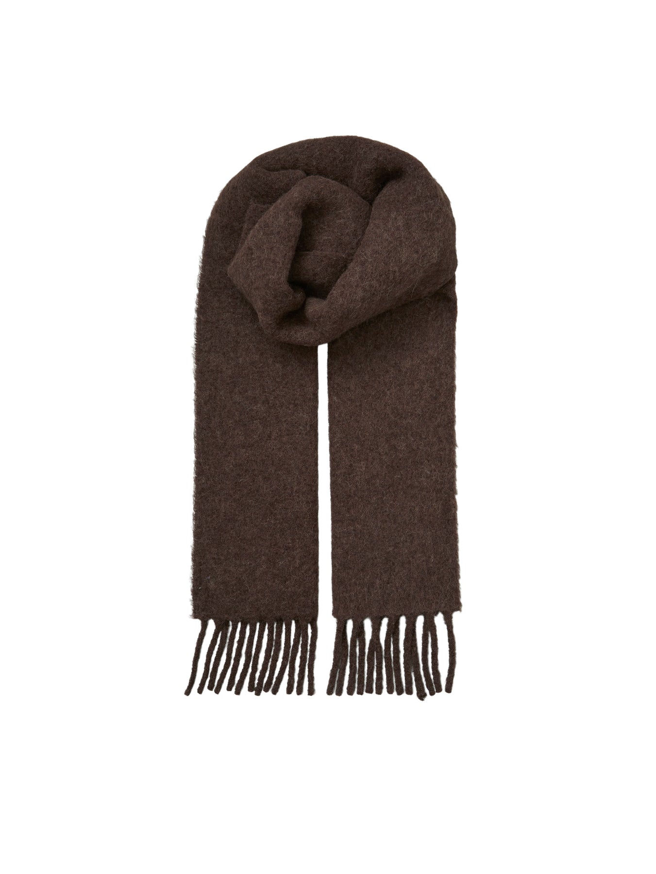 Solid Yuta Scarf - Hot Fudge Brown