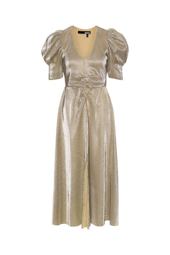 Small Plisse Slit Dress - Rutabaga