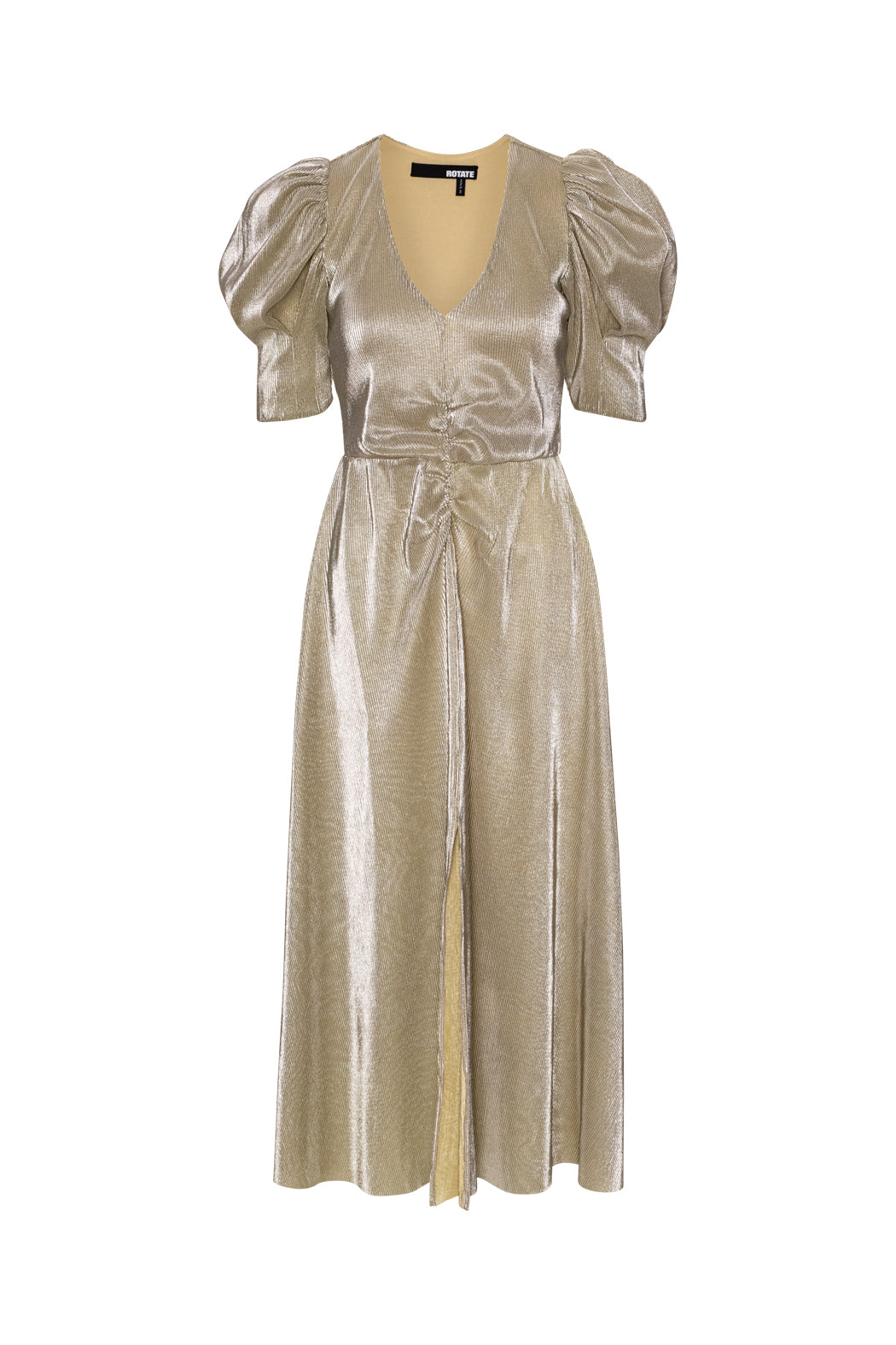 Small Plisse Slit Dress - Rutabaga