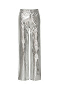Textured Pants - Silver