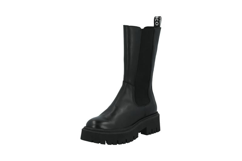 Biagarbi High Chelsea Boot Crust - Black