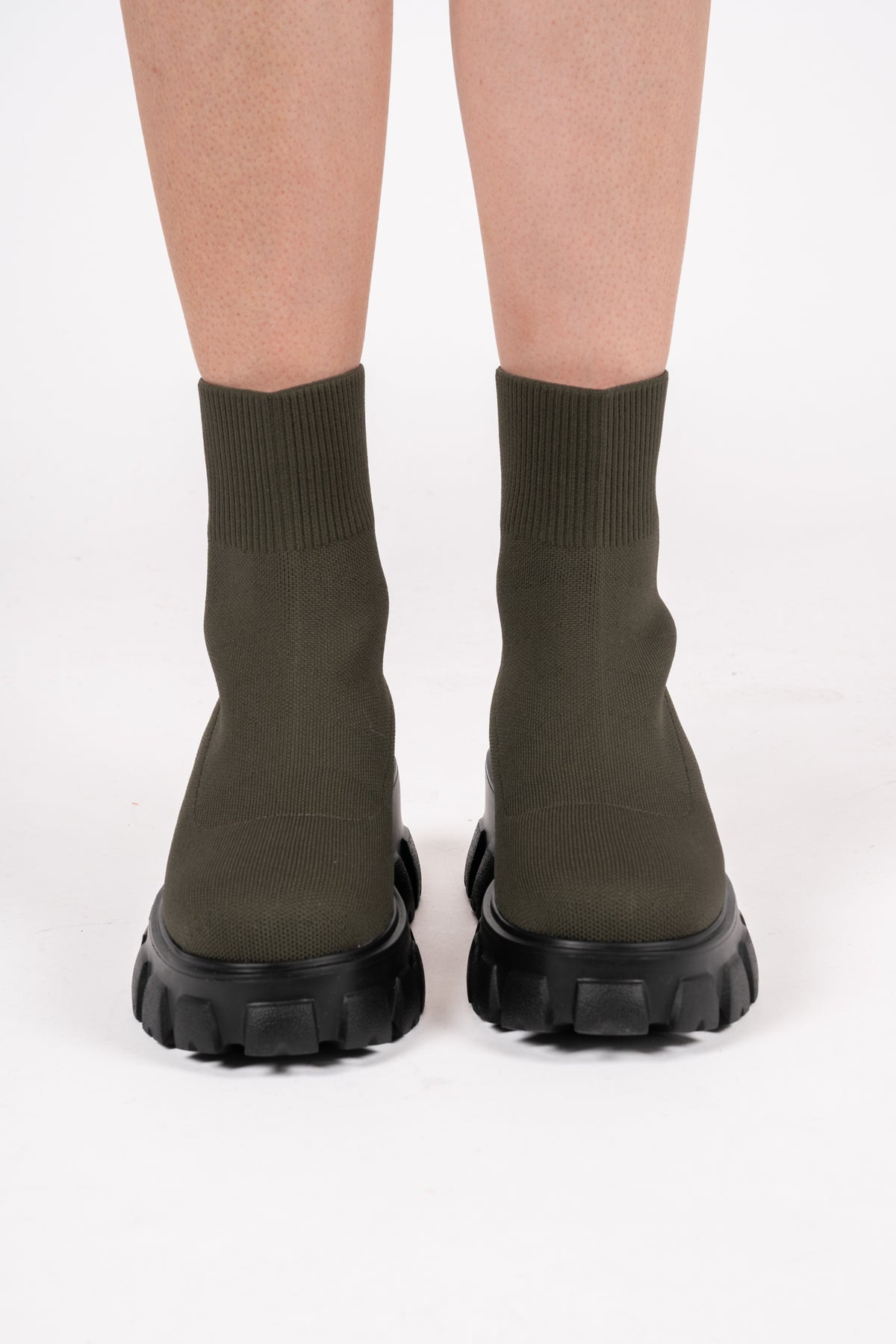 Biaprima Sock Boot Knit - Olive