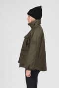 W. Queens Side Slit Jacket - Dark Army