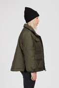 W. Queens Side Slit Jacket - Dark Army
