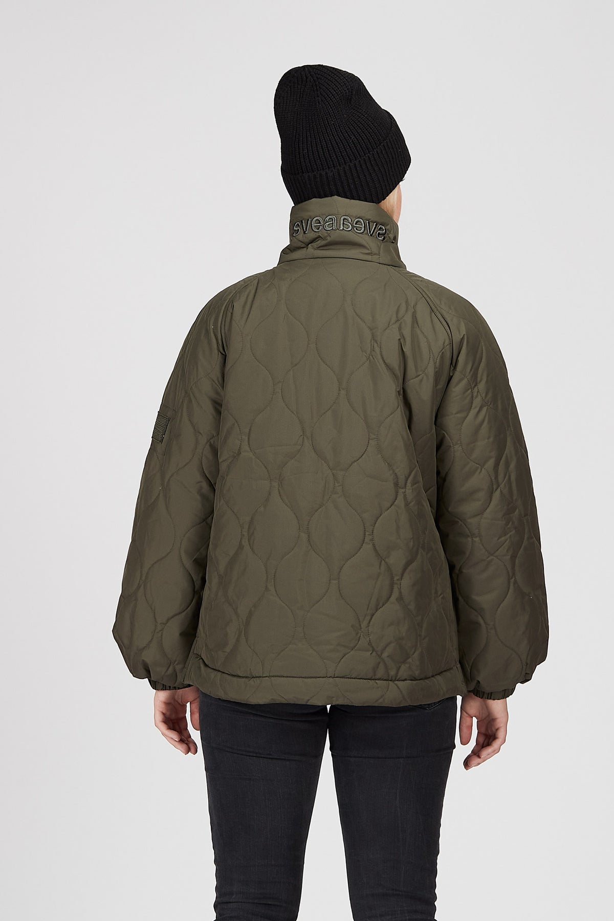 W. Queens Side Slit Jacket - Dark Army