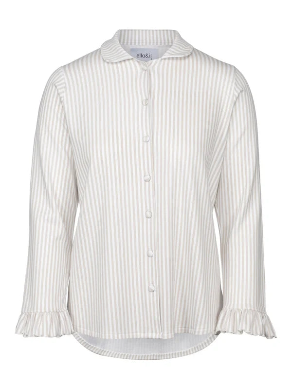 Marna Pysj Set - Striped Beige