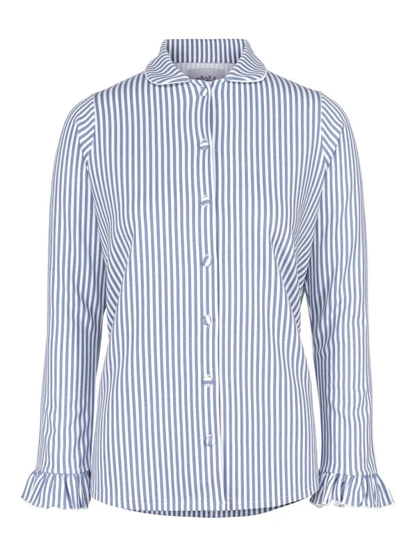 Marna Pysj Set - Striped Blue