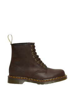 1460 Crazy Horse Leather Lace Up Boots - Dark Brown