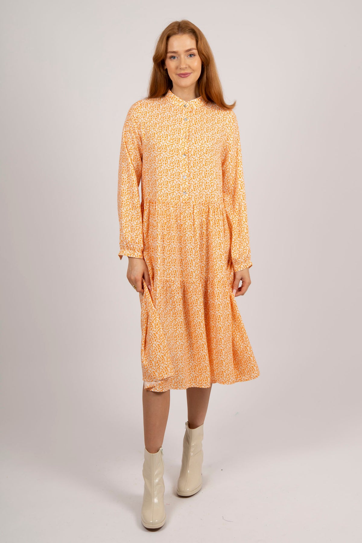 Lipe Summer Dress - Orange Flower
