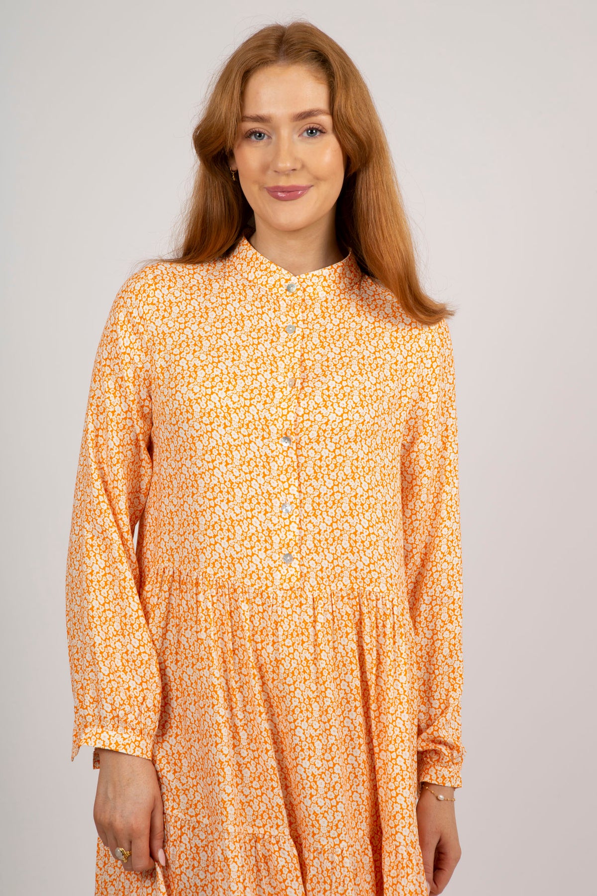 Lipe Summer Dress - Orange Flower