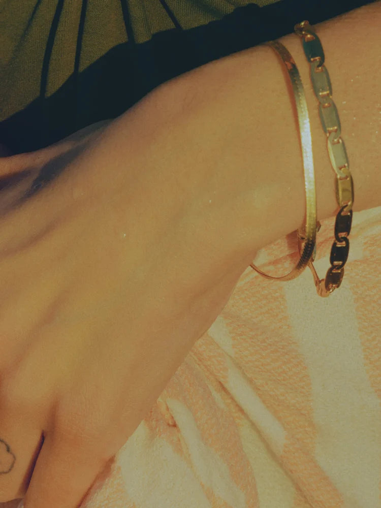 Sentiero Armband (S/M) - Guld