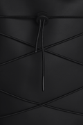 Velcro Rolltop Backpack - Black