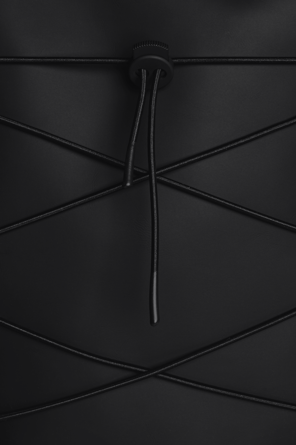 Velcro Rolltop Backpack - Black