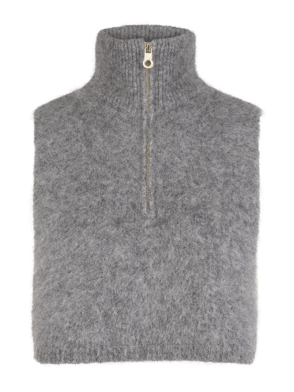 Belinda Chunky High Neck - Grey Melange