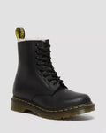 1460 Serena Faux Fur Lined Leather Lace Up Boots - Svart