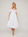 Edda Linen Dress - White