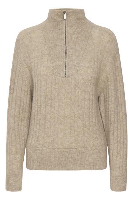 AlphaGZ Zipper Pullover - Warm Sand Melange