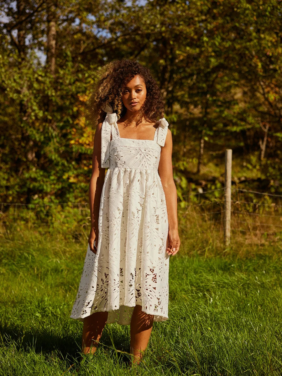 Aundry Lace Dress - White