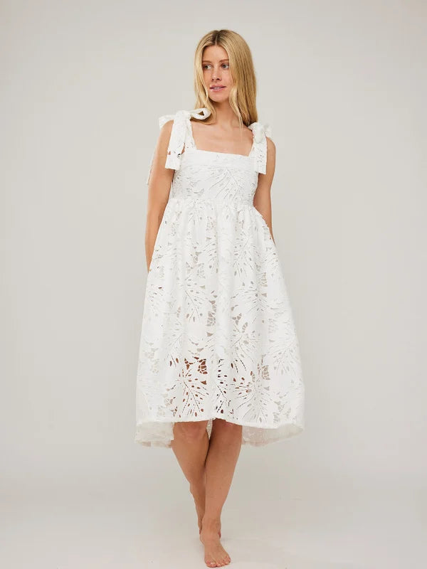 Aundry Lace Dress - White