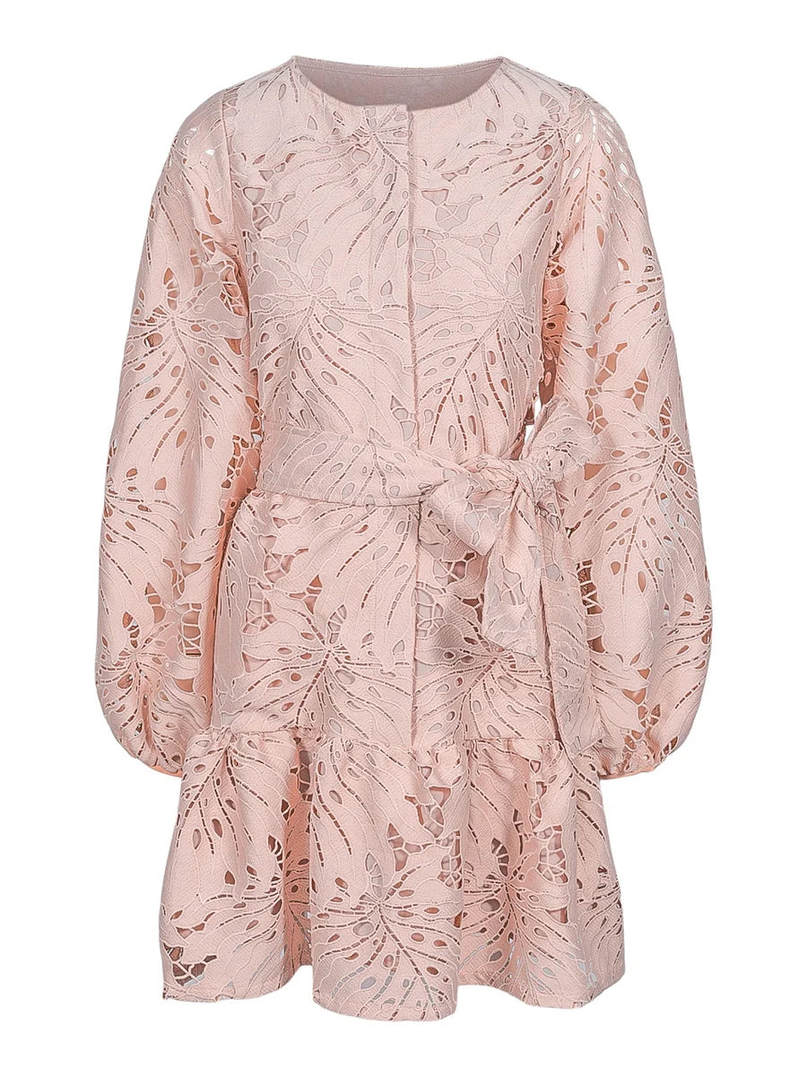 Jordyn Lace Dress - Dusty Pink
