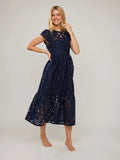 Ruth Lace Dress - Navy