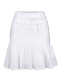 Villie Linen Skirt - White