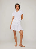 Villie Linen Skirt - White