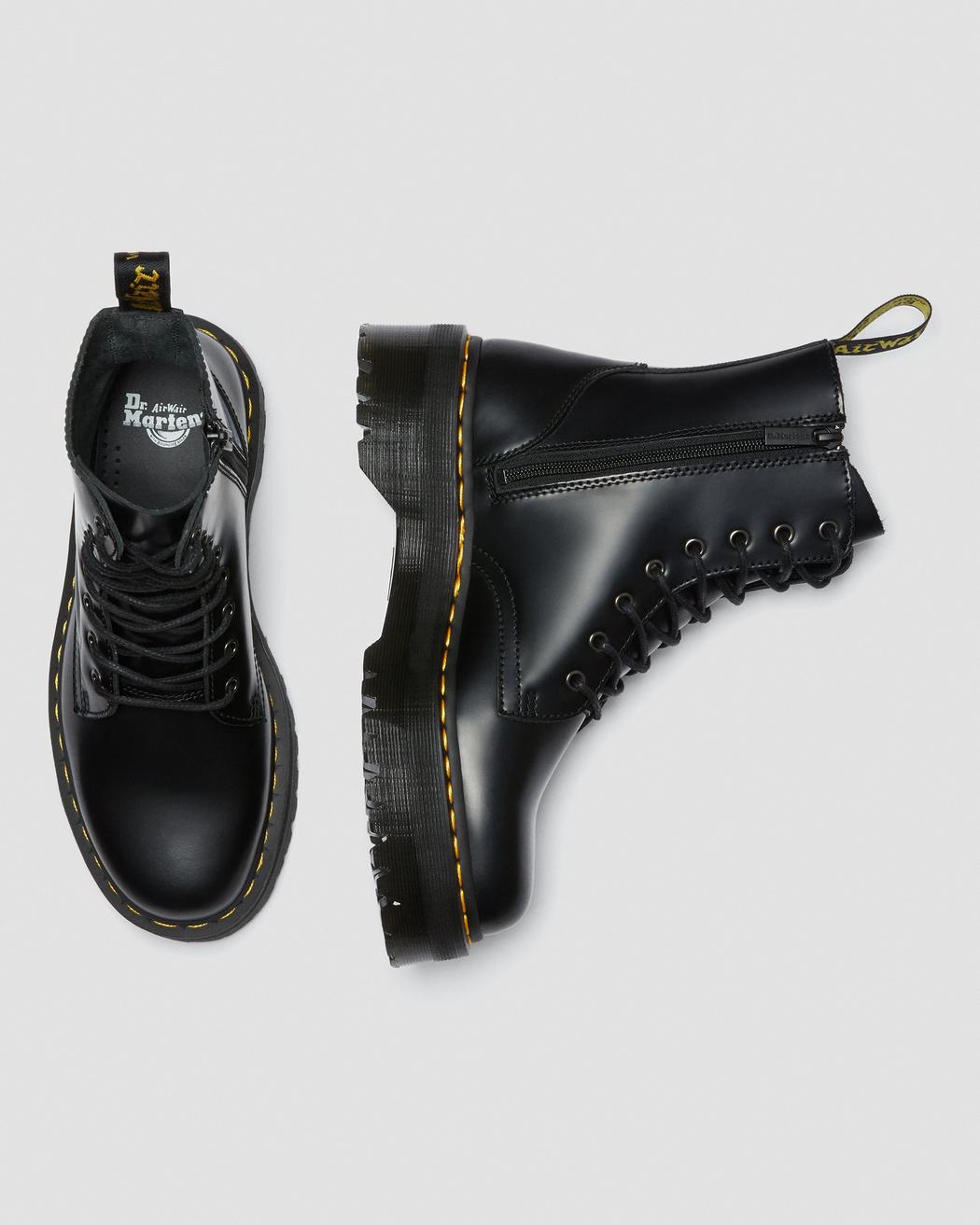 Dr.Martens - Jadon Black Polished Smooth - Dr.Martens - Sko - VILLOID.no