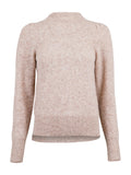 Marlia Knit Blouse - Beige Melange - Neo Noir - Gensere - VILLOID.no