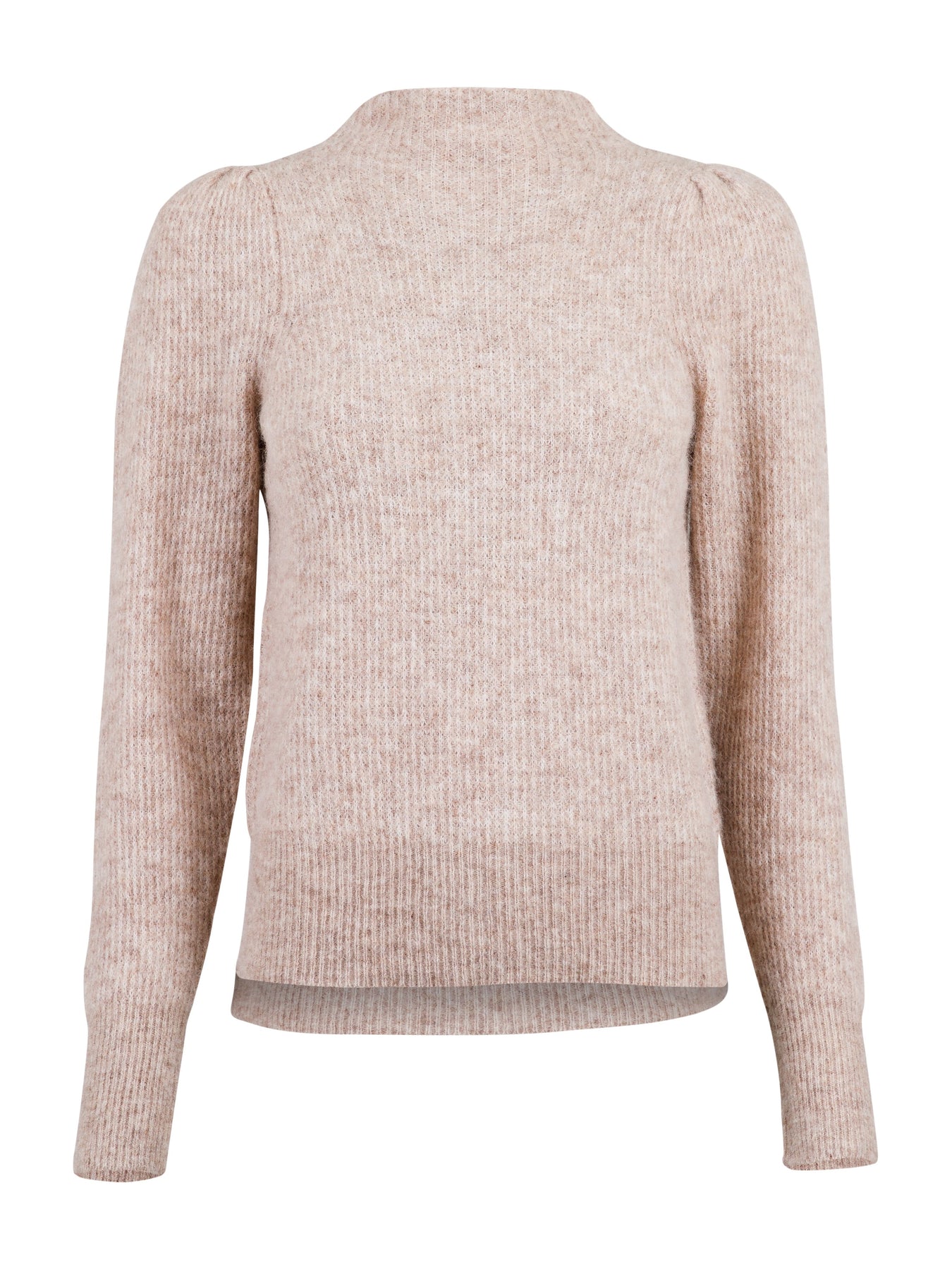 Marlia Knit Blouse - Beige Melange - Neo Noir - Gensere - VILLOID.no
