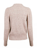 Marlia Knit Blouse - Beige Melange - Neo Noir - Gensere - VILLOID.no