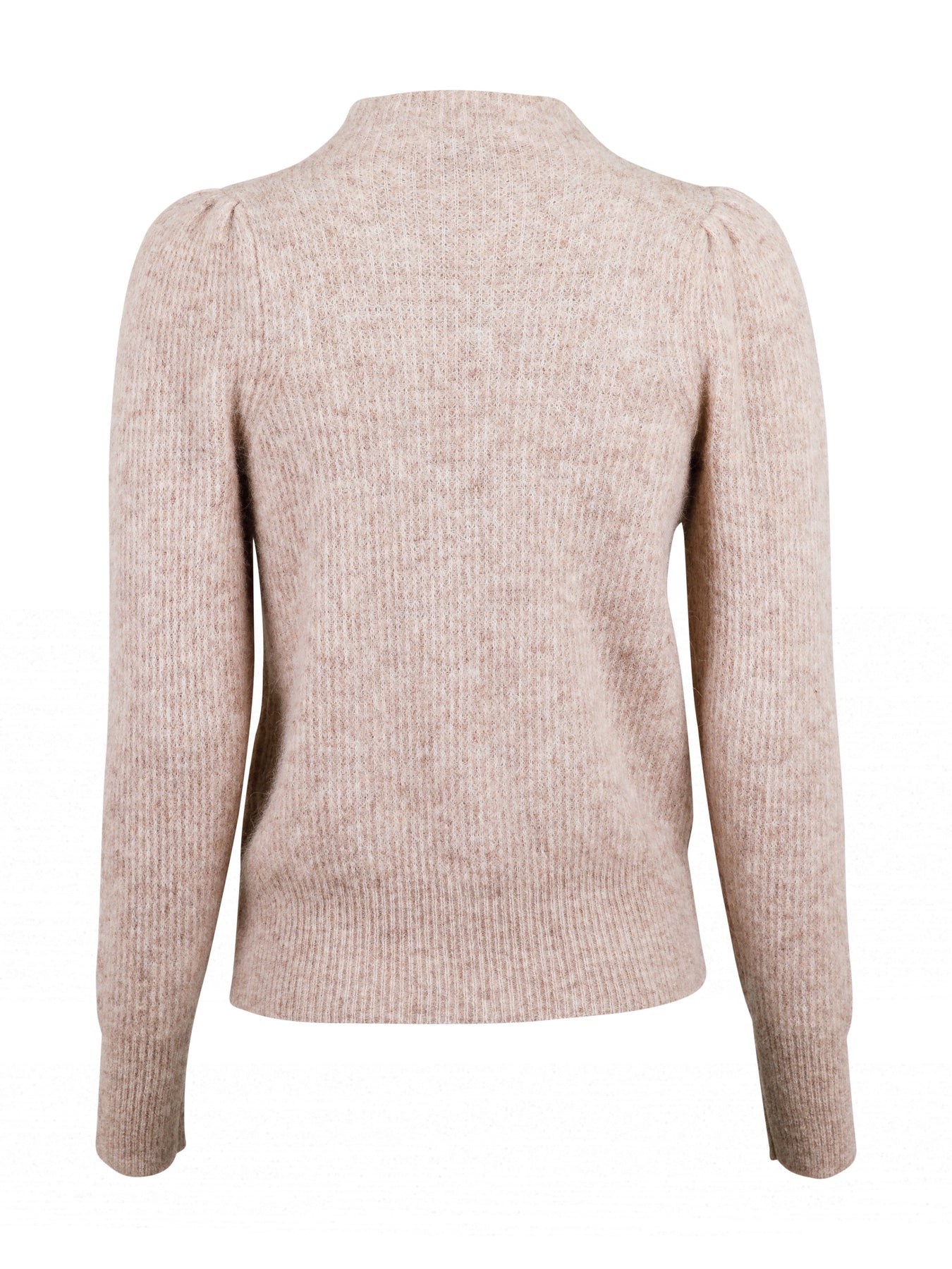 Marlia Knit Blouse - Beige Melange - Neo Noir - Gensere - VILLOID.no