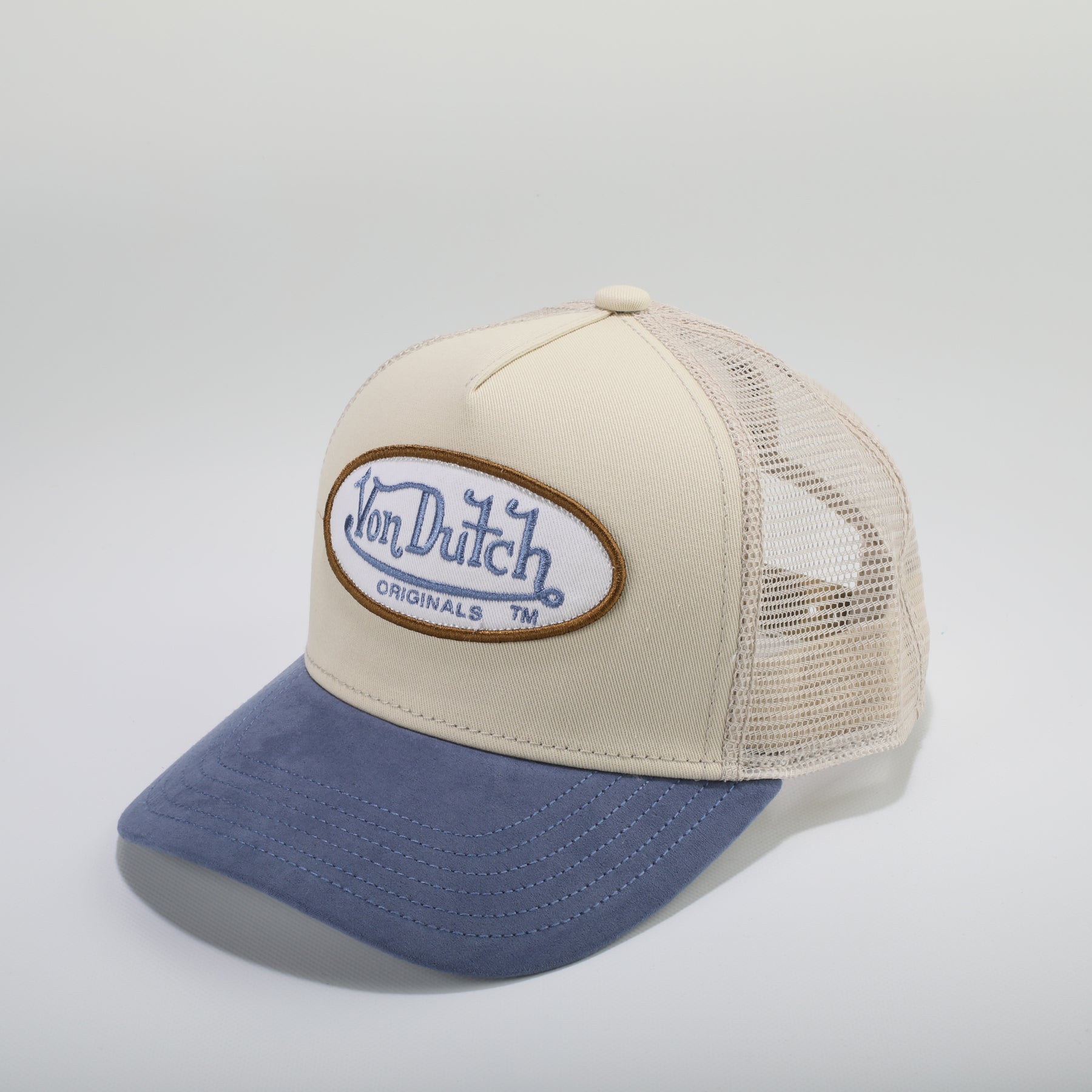Trucker Boston - Beige/Blå