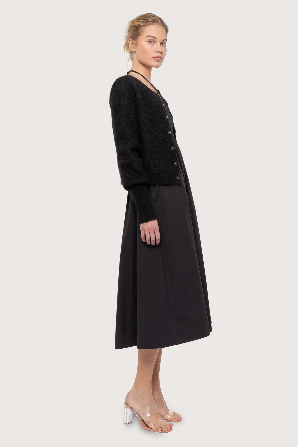 Mohair Petit Cardigan - Black