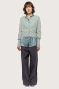 Mohair Petit Cardigan - Feather Green