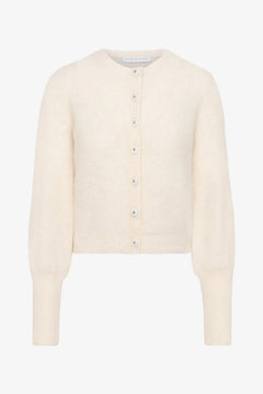 Mohair Petit Cardigan - Almond Milk